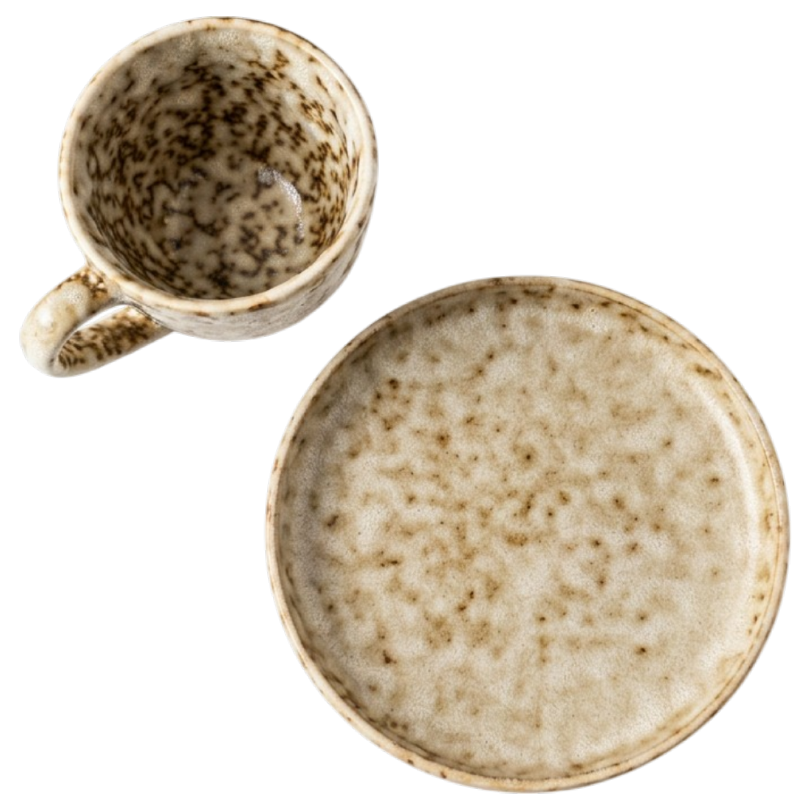 Набір чашок з блюдцями Нормандія, кераміка, 100 мл, 6 шт