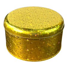 Банка для зберігання Чеканка, 250 мл, метал, золота