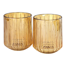 Набір склянок Бурштиновий Дюк, скло, 250 мл, 6 шт, бурштин