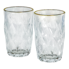 Набір склянок хайбол Золотий смарагд, скло, 340 мл, 6 шт