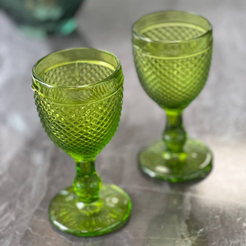 Келих Амбер, скло,150 мл, салатовий