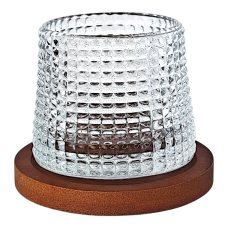 Склянка на бамбуковій підставці Башта, скло, 170 мл