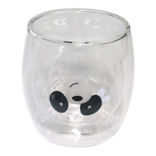 Склянка Панда, подвійне скло, 250 мл