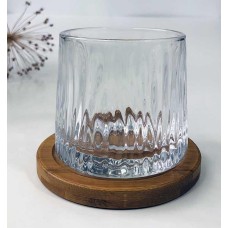 Склянка рокс на бамбуковій підставці Льодоф-біг, скло, 275 мл