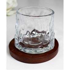 Склянка на бамбуковій підставці Льодоф-мідл, скло, 170 мл