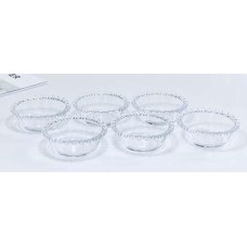 Набір склянок для десертів Прозоре серце, скло, 125 мл, 6 шт