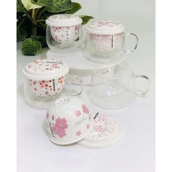 Чашка-заварник з керамічним ситом Зоряний бакс, скло, 250 мл