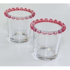 Набір склянок для десертів Рожеве серце, скло, 180 мл, 2 шт