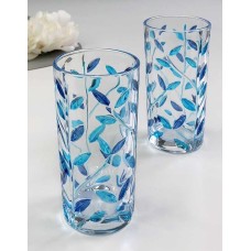 Набір склянок хайбол Синє море, скло, 350 мл, 6 шт