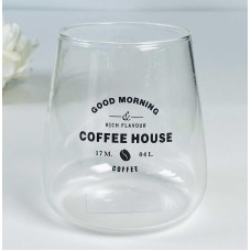 Склянка ДОФ Слоїк кави, боросилікатне скло, 470 мл