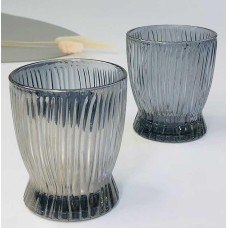 Набір склянок рокс Бандл, скло, 270 мл, 6 шт, графіт