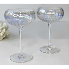 Набір келихів Веселкові грані, скло, 240 мл, 6 шт