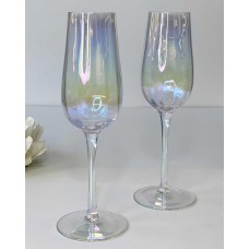 Набір келихів Веселкові грані, скло, 250  мл, 6 шт