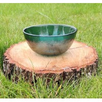 Cалатник Дзеркальна бірюза, скло, 12,3x5,8 см