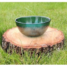 Cалатник Дзеркальна бірюза, скло, 12,3x5,8 см