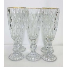 Набір келихів Золотий смарагд, скло, 170 мл, 6 шт