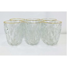 Набір склянок рокс Золотий смарагд, скло, 270 мл, 6 шт