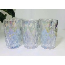 Набір склянок хайбол Веселковий смарагд, скло, 340 мл, 6 шт