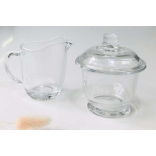 Набір молочник 180 мл і цукорниця 200 мл Home collection, скло